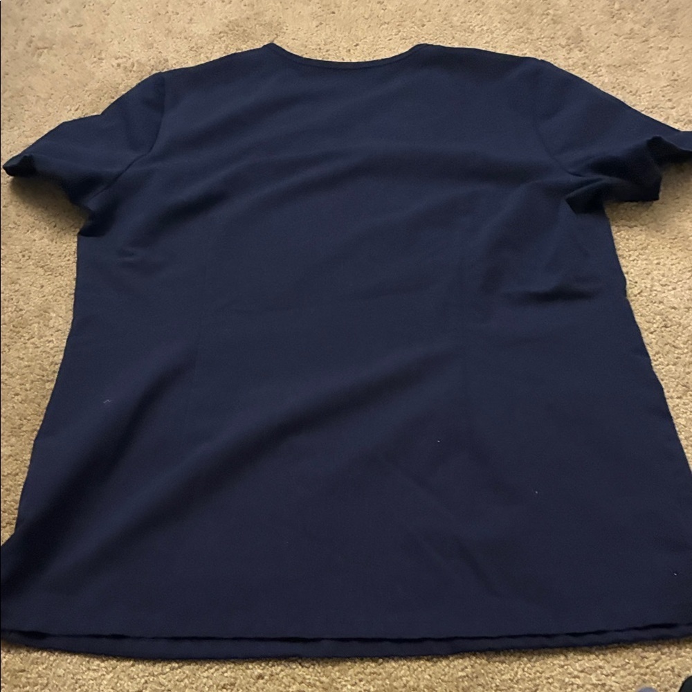 Figs Deep Blue Scrub Top size S - Picture 4 of 4